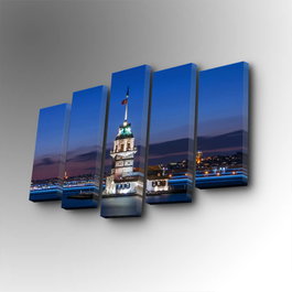 Wallity Cuadro Decorativo en Lienzo 5 Piezas 5PUC-092